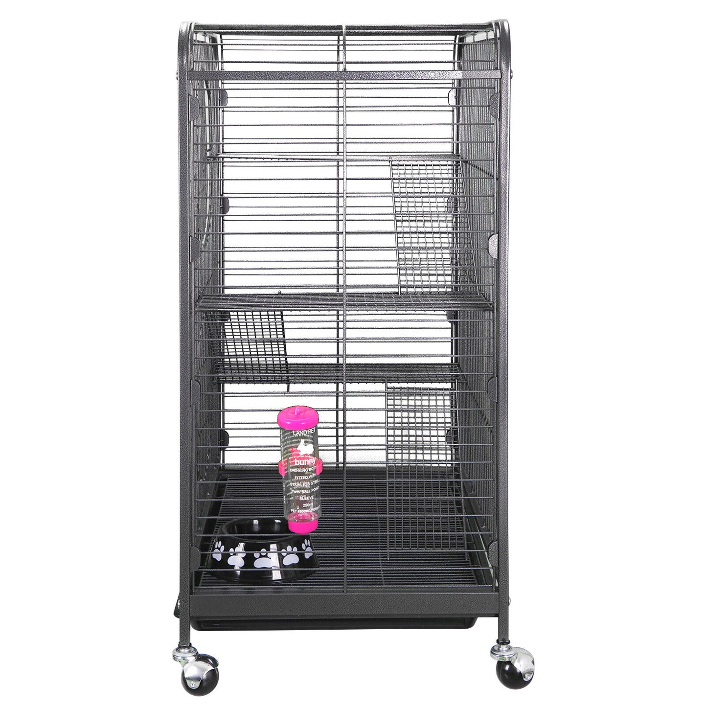 4-Tier Ferret Cat Cage Powder Coated House for Hamster Guinea Pig Chinchilla 37"