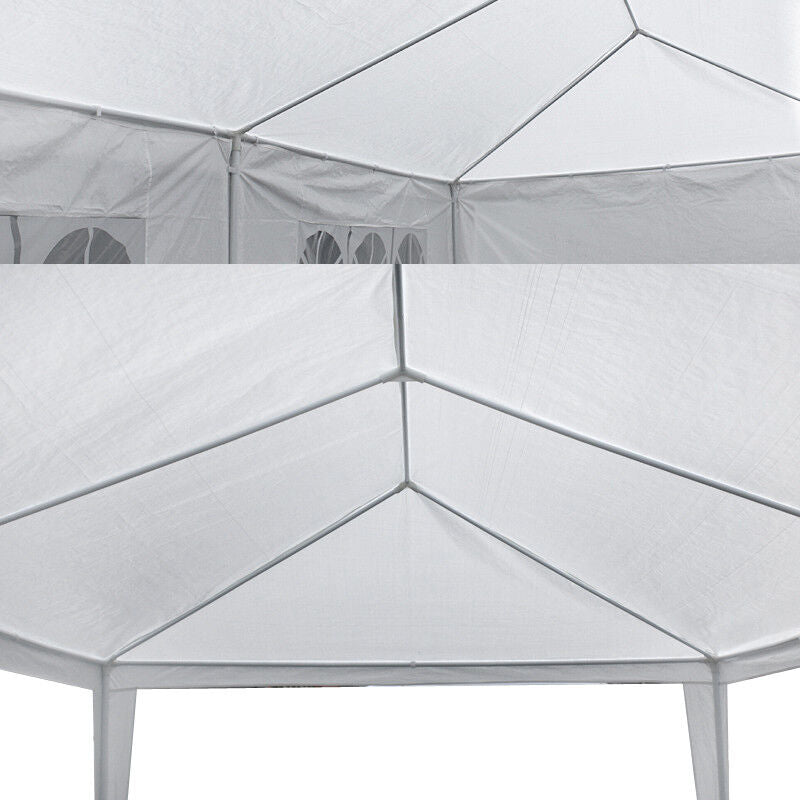 10'x30' Canopy Party Wedding Tent Gazebo Pavilion w/8 Side Walls Outdoor White