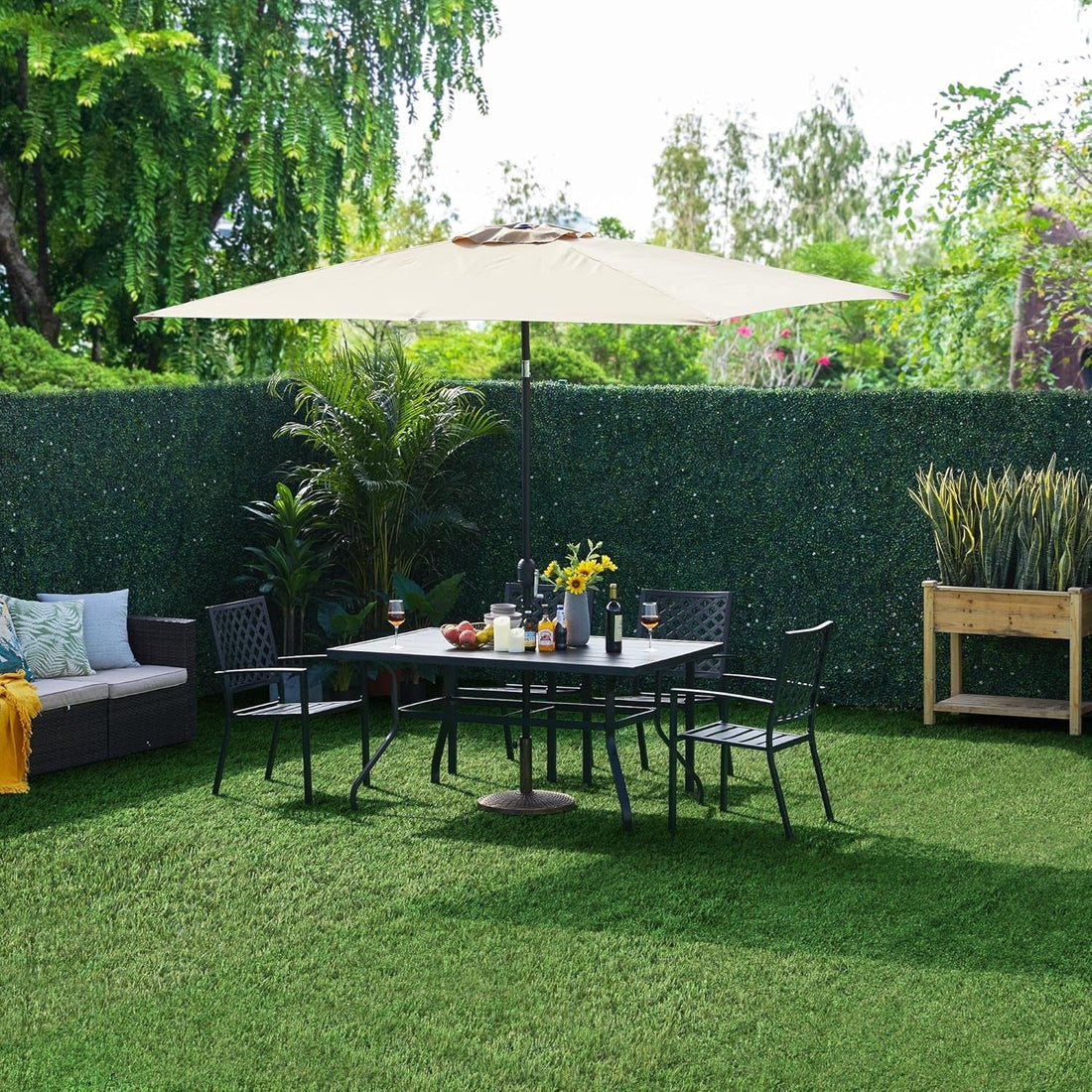 12&quot; X 12&quot; Artificial Grass, Turf Tiles Interlocking Self-Draining Grass, Fake Grass, Grass Pad for Dogs Potty, Patio, Balcony, Outdoor, Floor Decor, Pet, 27 Pack
