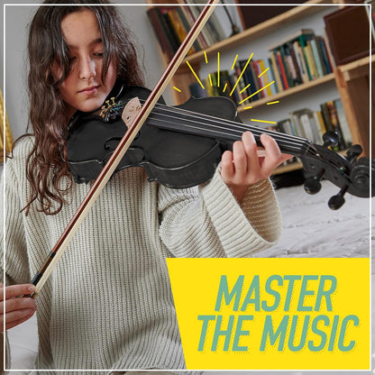 Violin for Beginners, Kids &amp; Adults - Beginner Kit for Student W/Hard Case, Rosin, Bow - Starter Violins, Wooden Stringed Musical Instruments