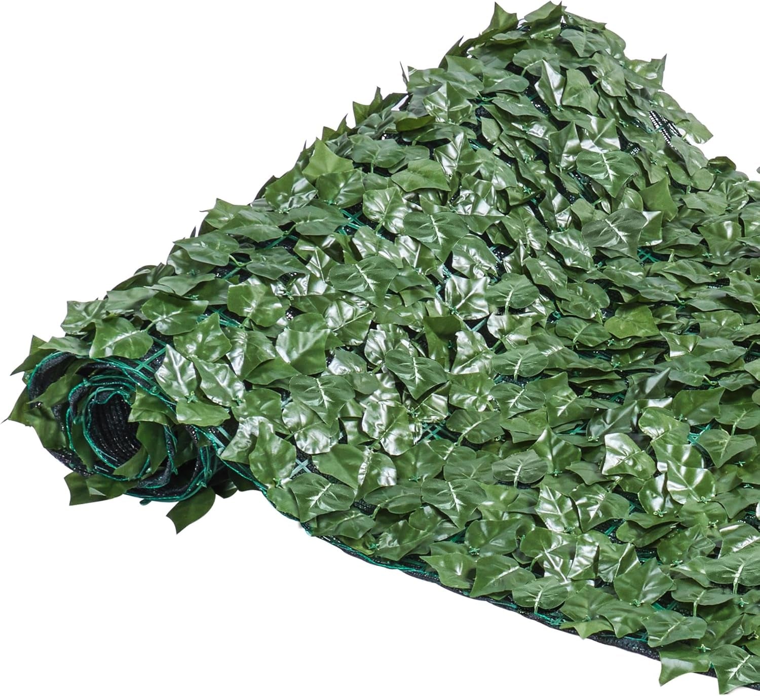 Faux Ivy Privacy Screen, 118&quot; X 39&quot; Artificial Hedges Privacy Protective &amp; Faux Ivy Leaf Decorative Screen W/Mesh Backing for Outdoor Indoor Garden Balcony Decor, 1PCS