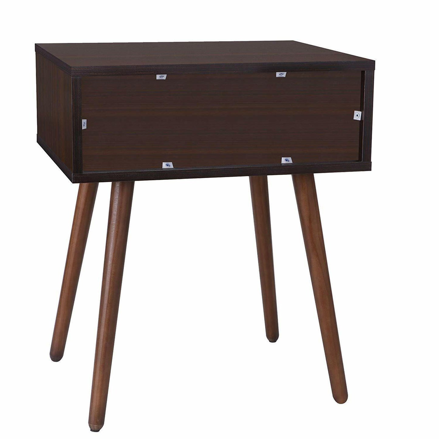 Fashion Wooden Side End Table w/Drawer for Small Space, Living Room, Bedroom