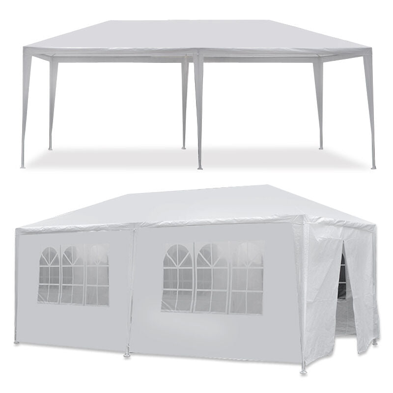 10 x 20' Outdoor Gazebo Party Tent w/ 6 Side Walls Wedding Canopy Cater Events