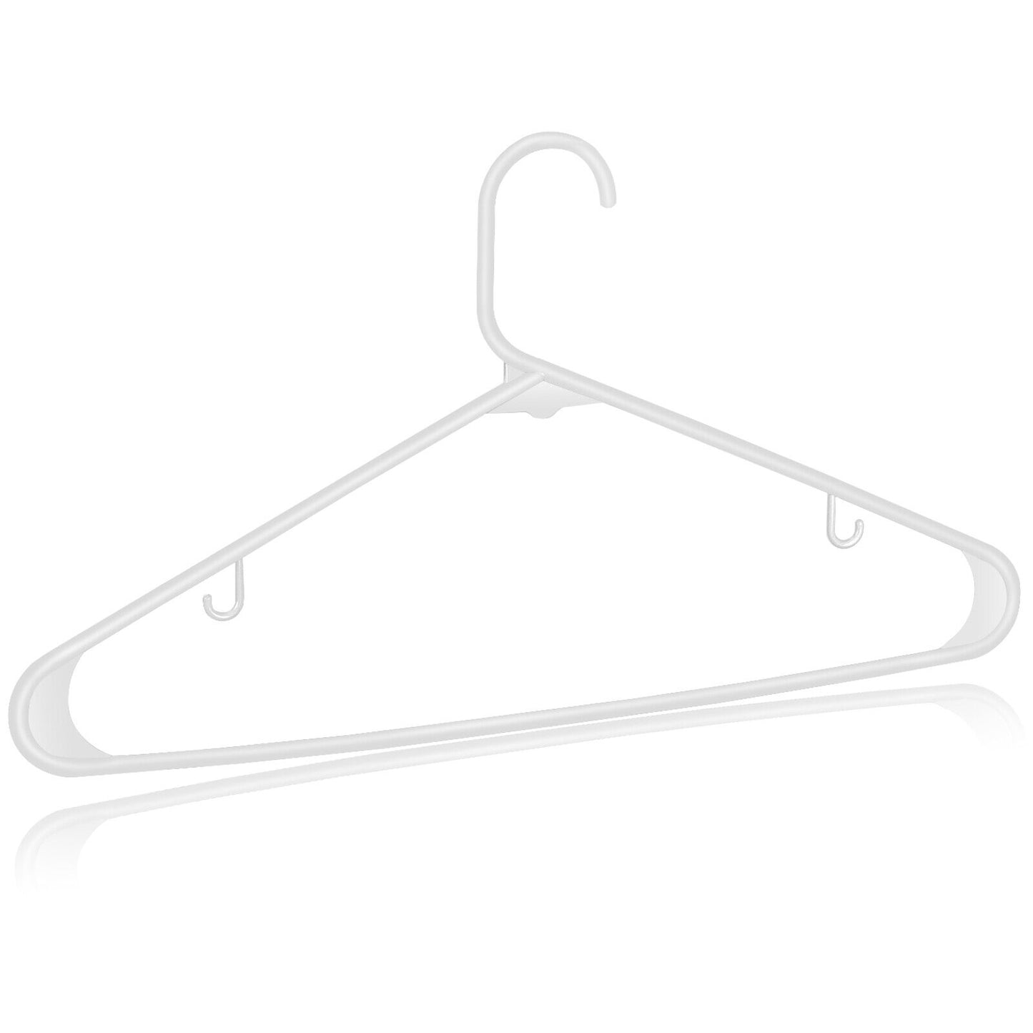 Premium Quality Clothes Hangers (100 Pack) Plastic Gallus Shirt Hanger
