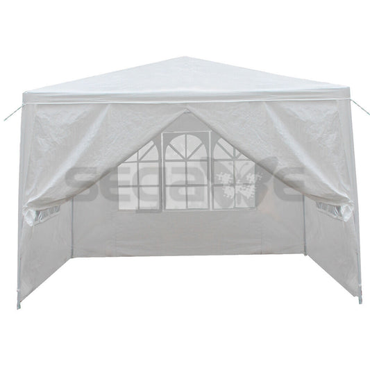 10'x10' 4 Walls Outdoor Canopy Party Tent Wedding Heavy Duty Gazebo Garden BBQ
