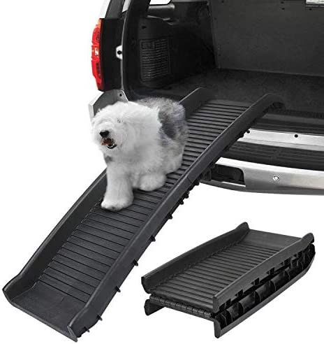 Bi-Fold Pet Ramp for Dog and Cat Ramp Great for Trunk Back Seat Ladder Step Car SUV