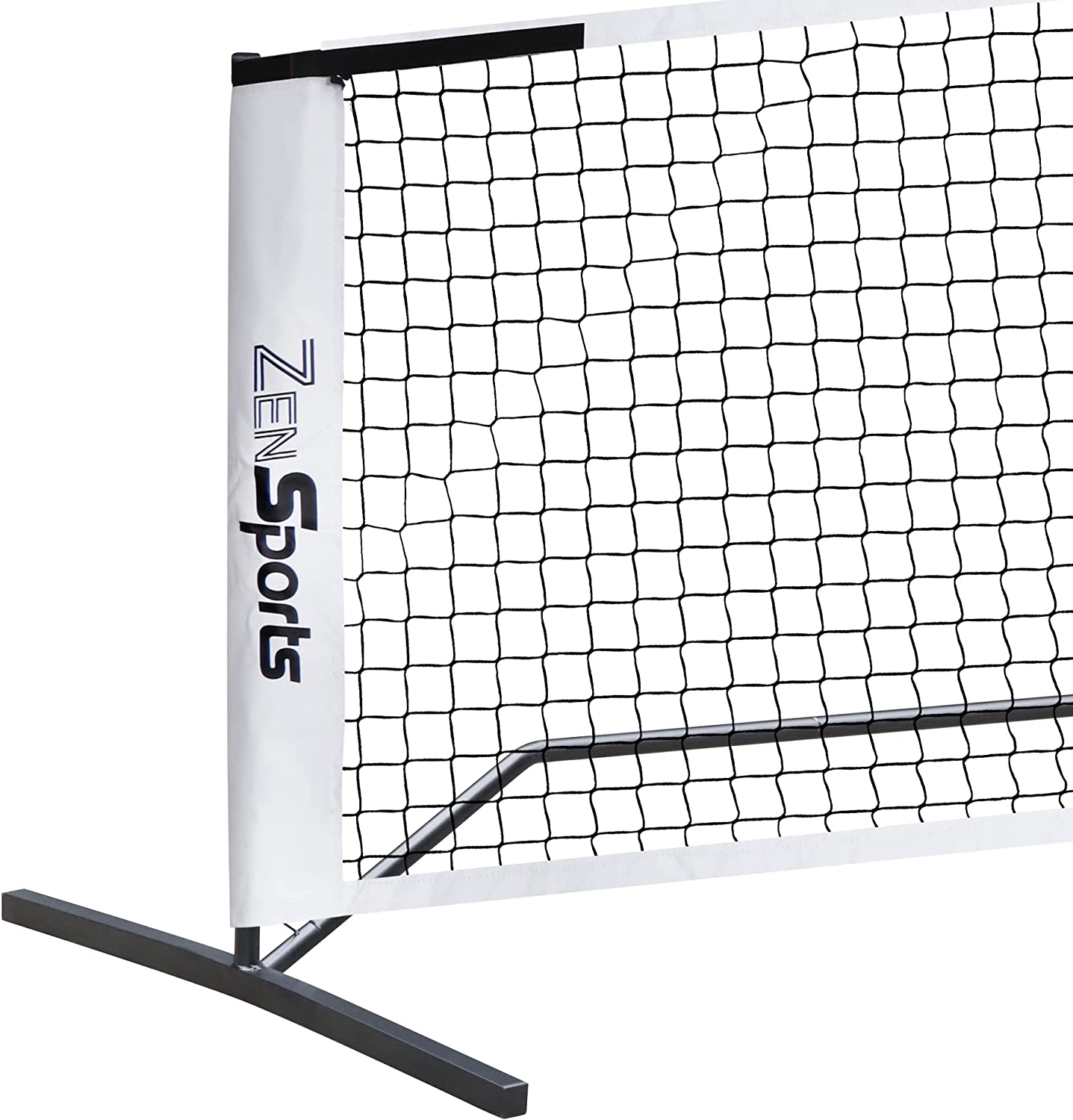 Portable Pickleball Net Set System with Metal Frame Stand and Regulation Size Net Including Carrying Bag Indoor Outdoor Game