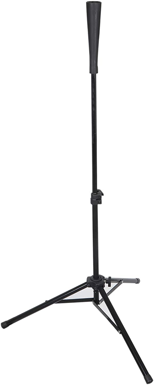 Portable Baseball Batting Tee Softball Hitting Tee Stand with Rubber Topper for Hitting Drills, Adjustable Height,Collapsible Tripod Base,Baseball Practice Equipment