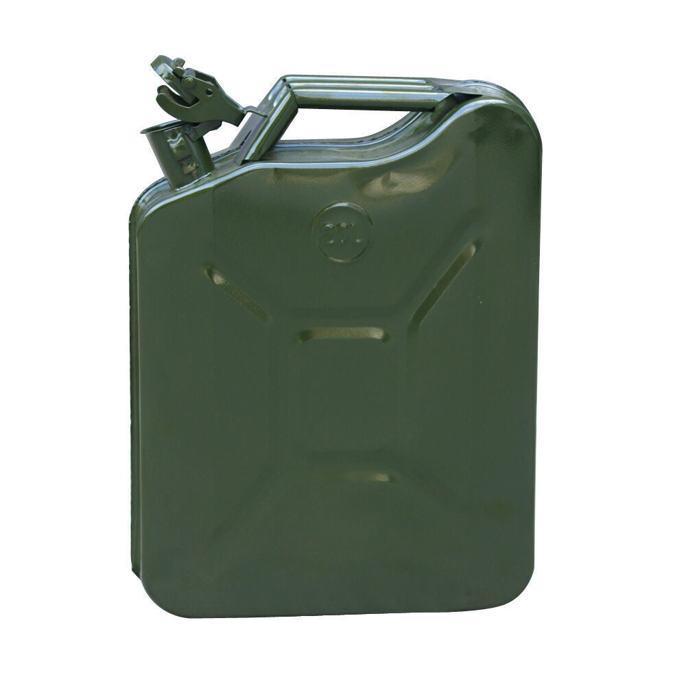 Jerry Can 5 gallon 20L Off Road Gas Metal Tank Emergency Backup Army Military