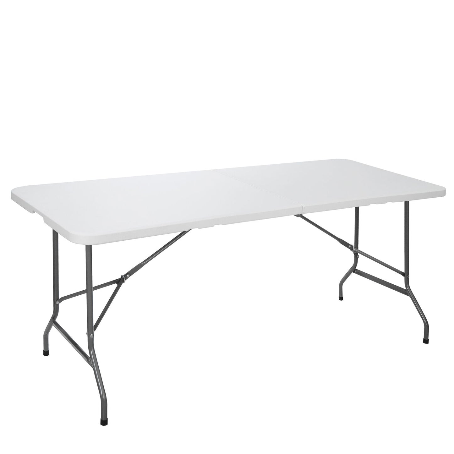 4X 6' Portable Folding Table Plastic Picnic Party Camp Dining White Indoor