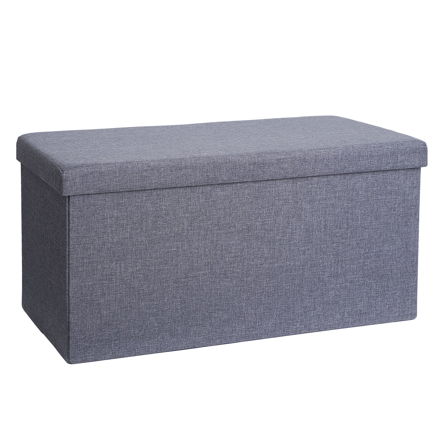 30 Inches Folding Storage Ottoman Bench Storage Chest Foot Rest Stool Bedroom