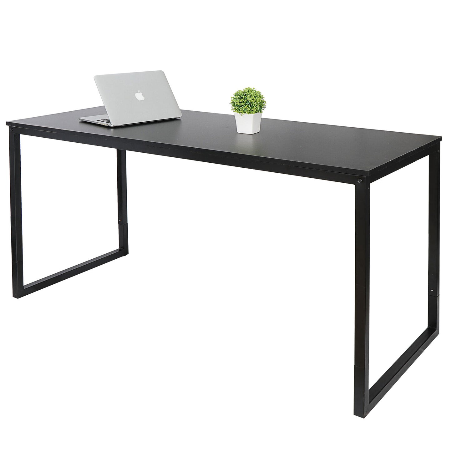 55" Computer Espresso Style Writing Desk Modern Study Office Desk Corner Table