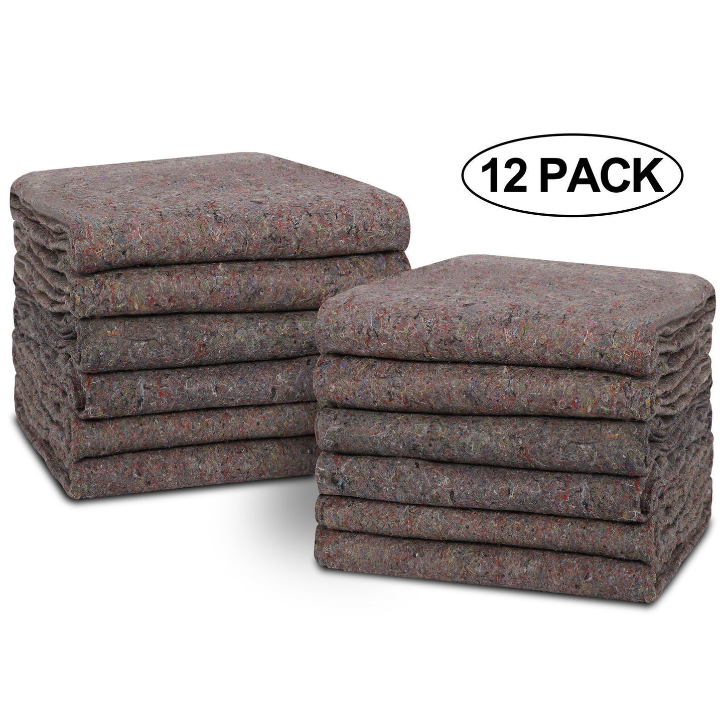24 Pack Heavy Duty Moving Blankets 53" x 74" Shipping Furniture Protection Pads