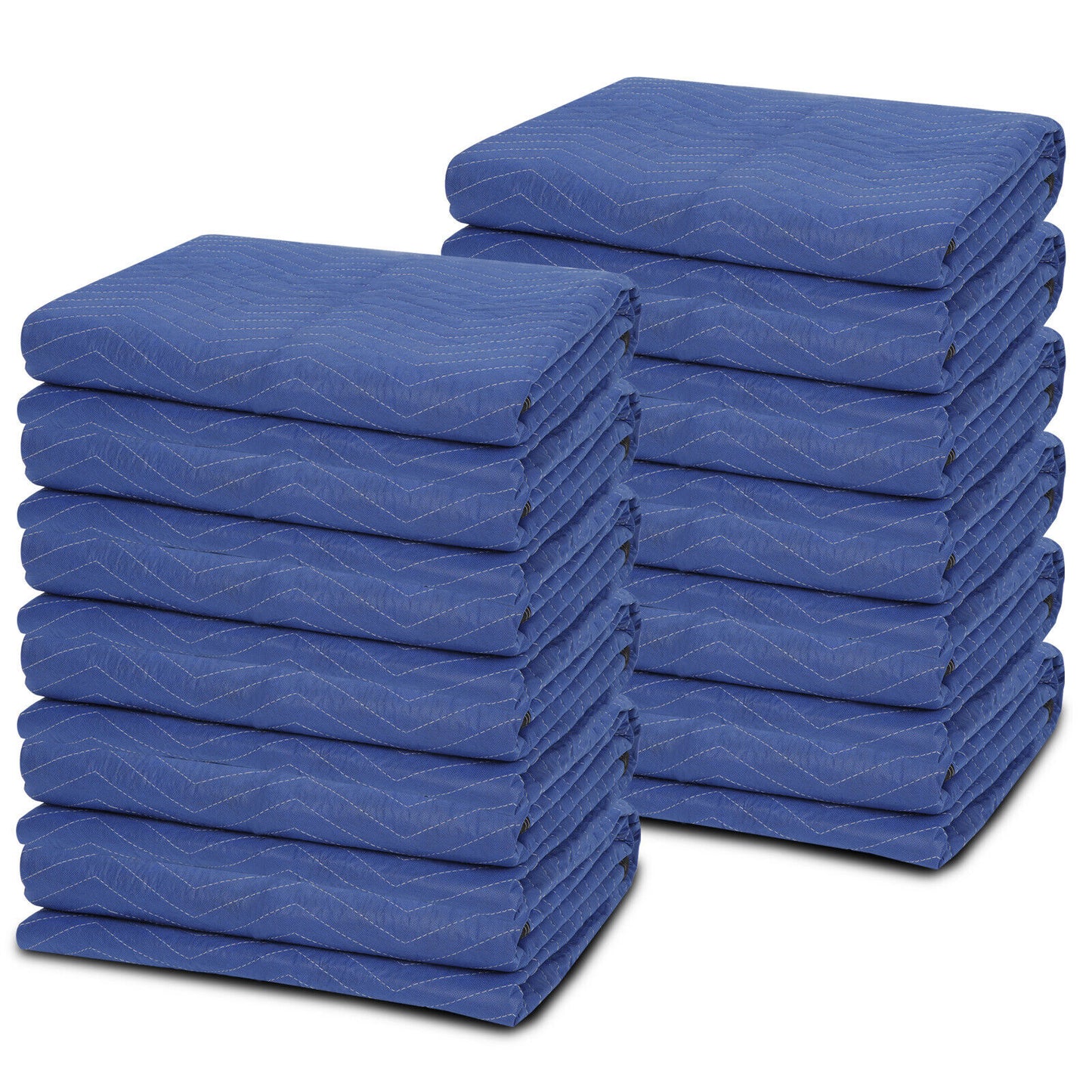 12 Moving Blankets 80" x 72" Mats Deluxe Quilted Shipping Furniture Pads 35lb/dz