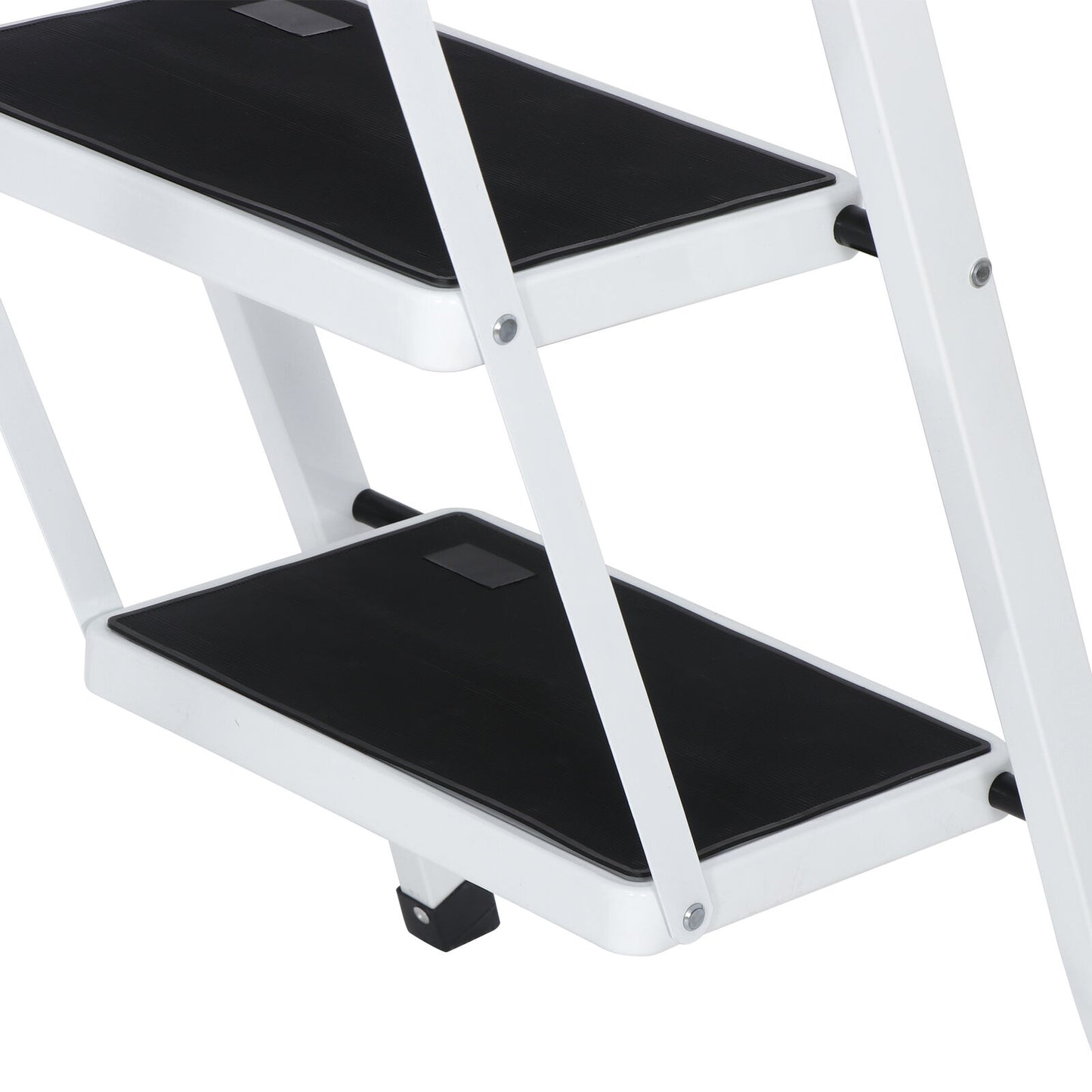 4 Step Ladder with Convenient Handgrip Anti-Slip Sturdy and Wide Pedal 330lbs