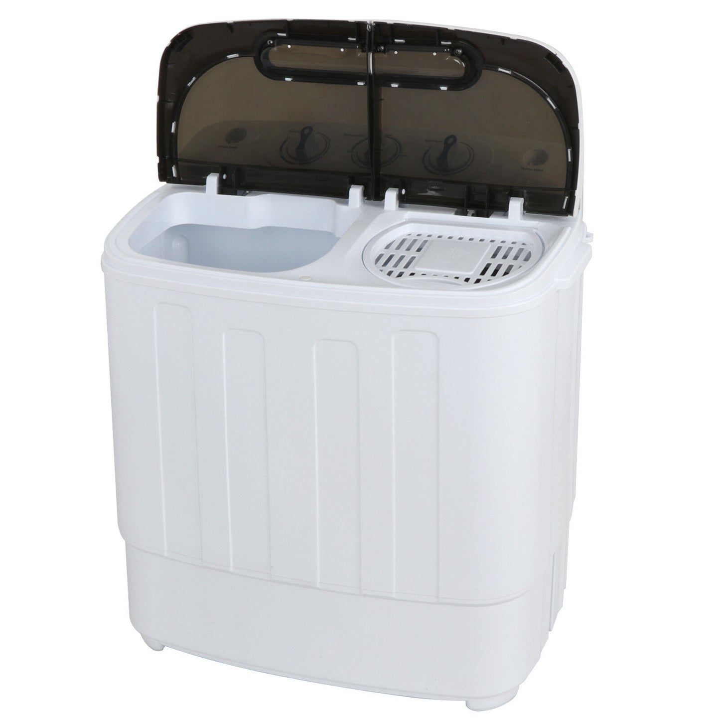 Portable Mini Wash Machine Compact Twin Tub 13lbs Top Load Washer Spin Dryer