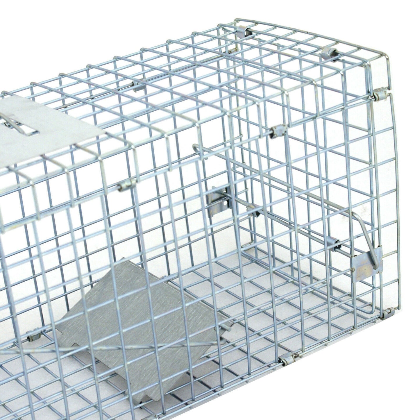 24x8x7.5 Humane Animal Trap Steel Cage Live Rodent Control Skunk Rabbit Opossuml