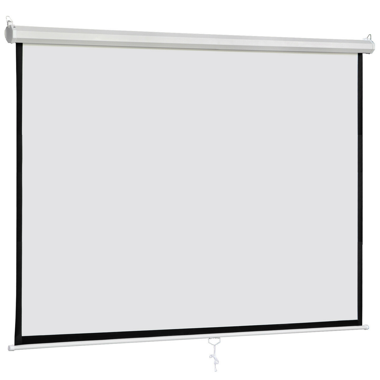 USED 84" X 84" Diagonal Dimension Pull Down Projection Screen HD Movie Theater