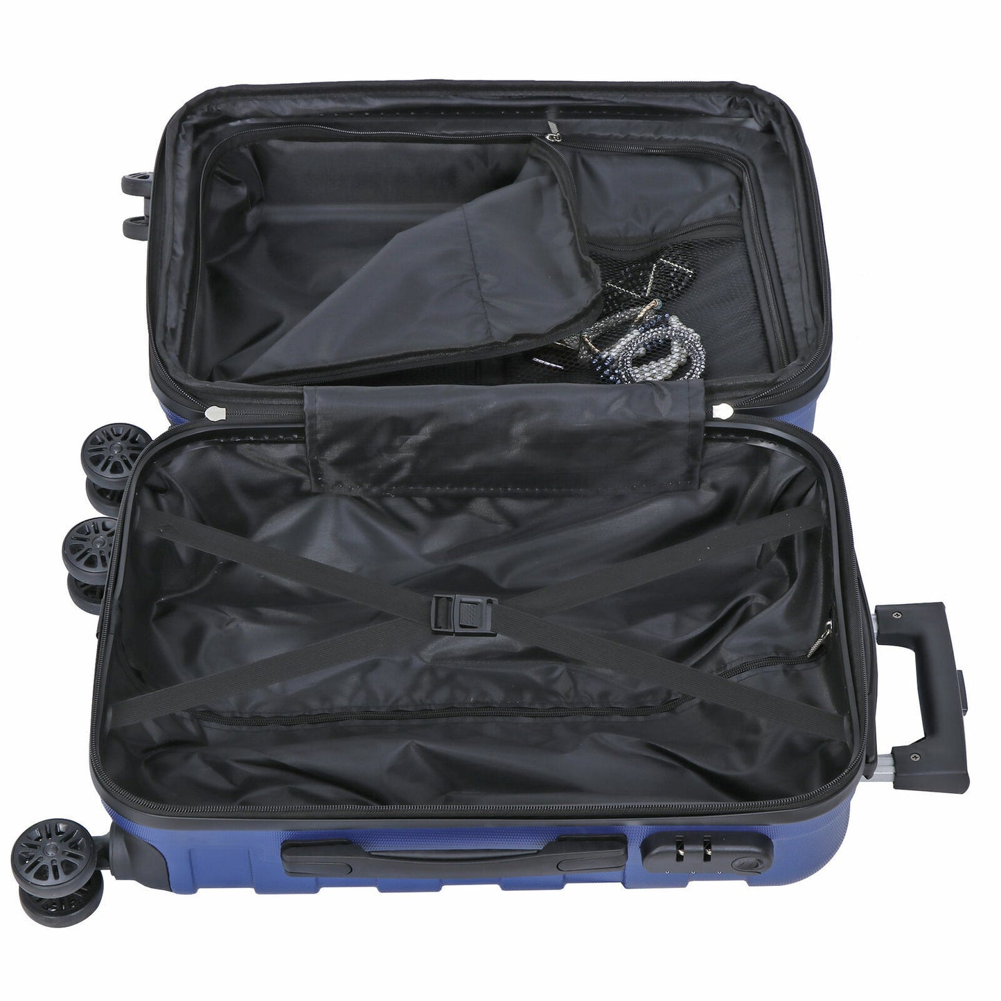 21 Inch Spinner Carry-on Luggage Suitcase Expandable Travel Bag Hardside