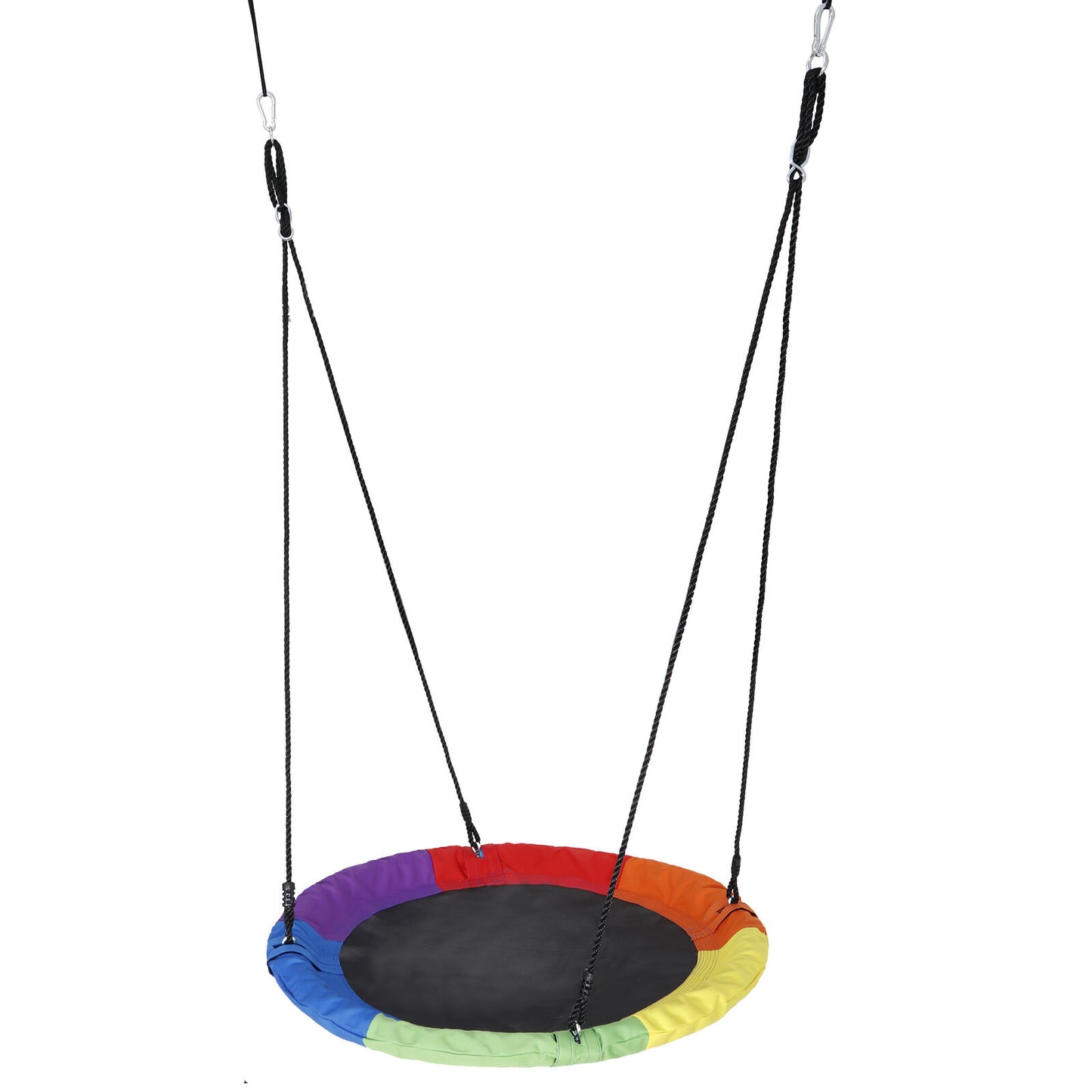 40" Detachable High Quality Tree Saucer Round Swing Seat Large Adjustable Rope