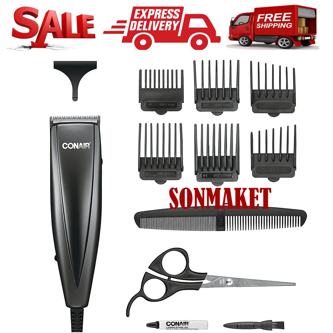 Hair Cutting Kit Machine Clippers Trimmer Professional Tools Grooming Barber Set