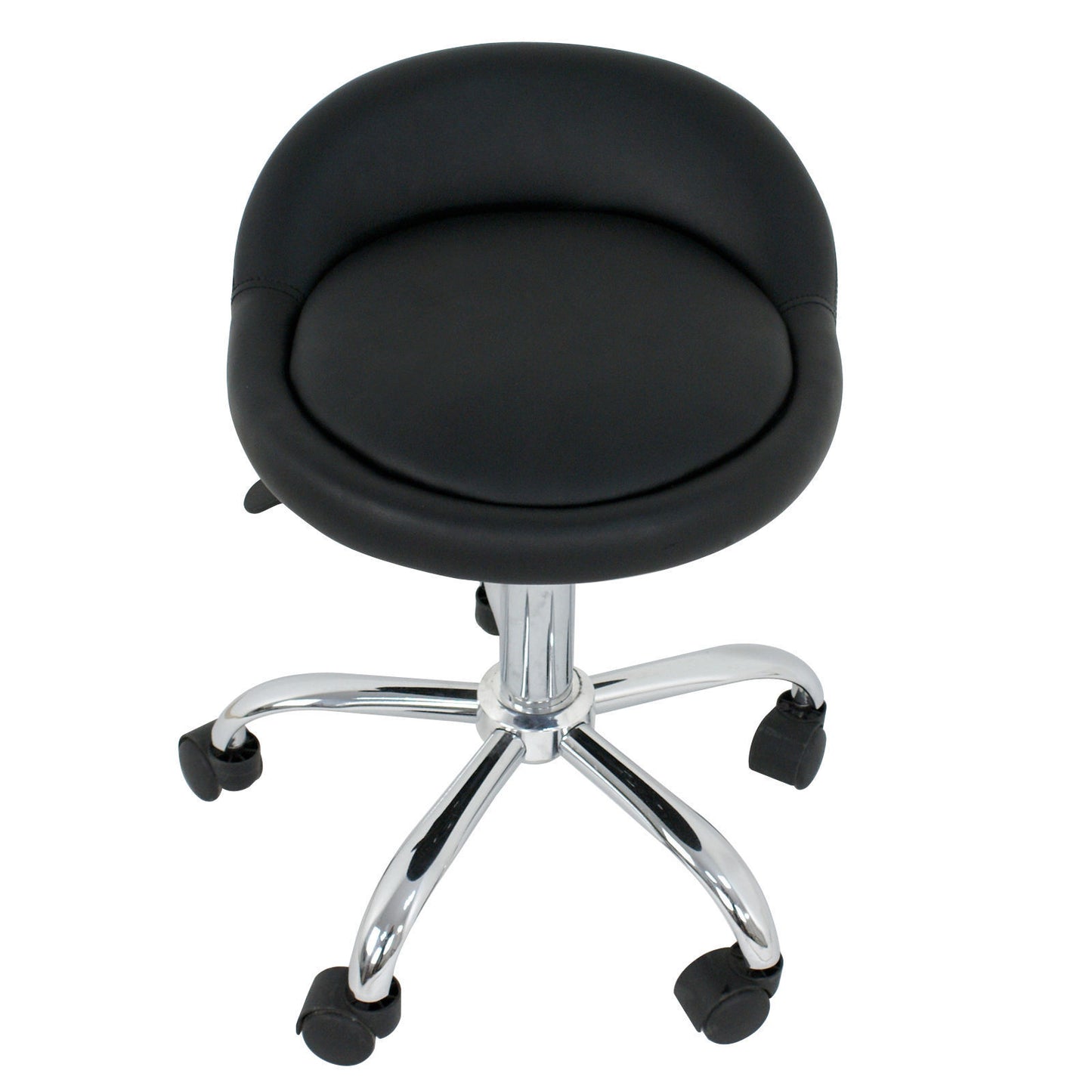 2x Hydraulic Massage / Salon Spa Stool PU Leather Seat Adjustable 18" to 24.5"