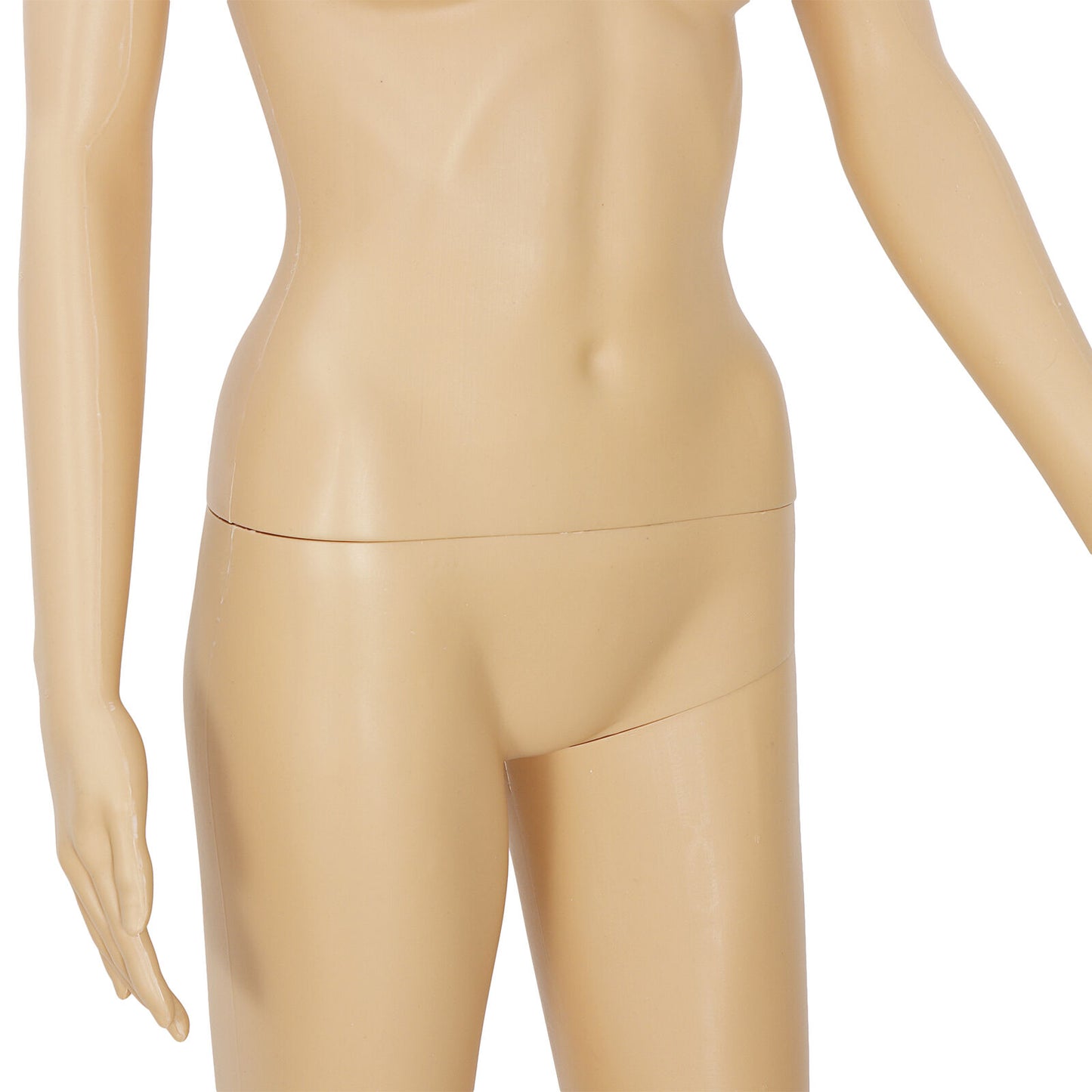 PP Realistic Display Head Turns Dress Form with Base Female Mannequin Full Body
