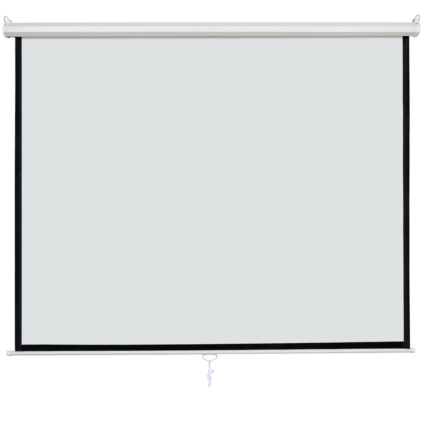 USED 84" X 84" Diagonal Dimension Pull Down Projection Screen HD Movie Theater
