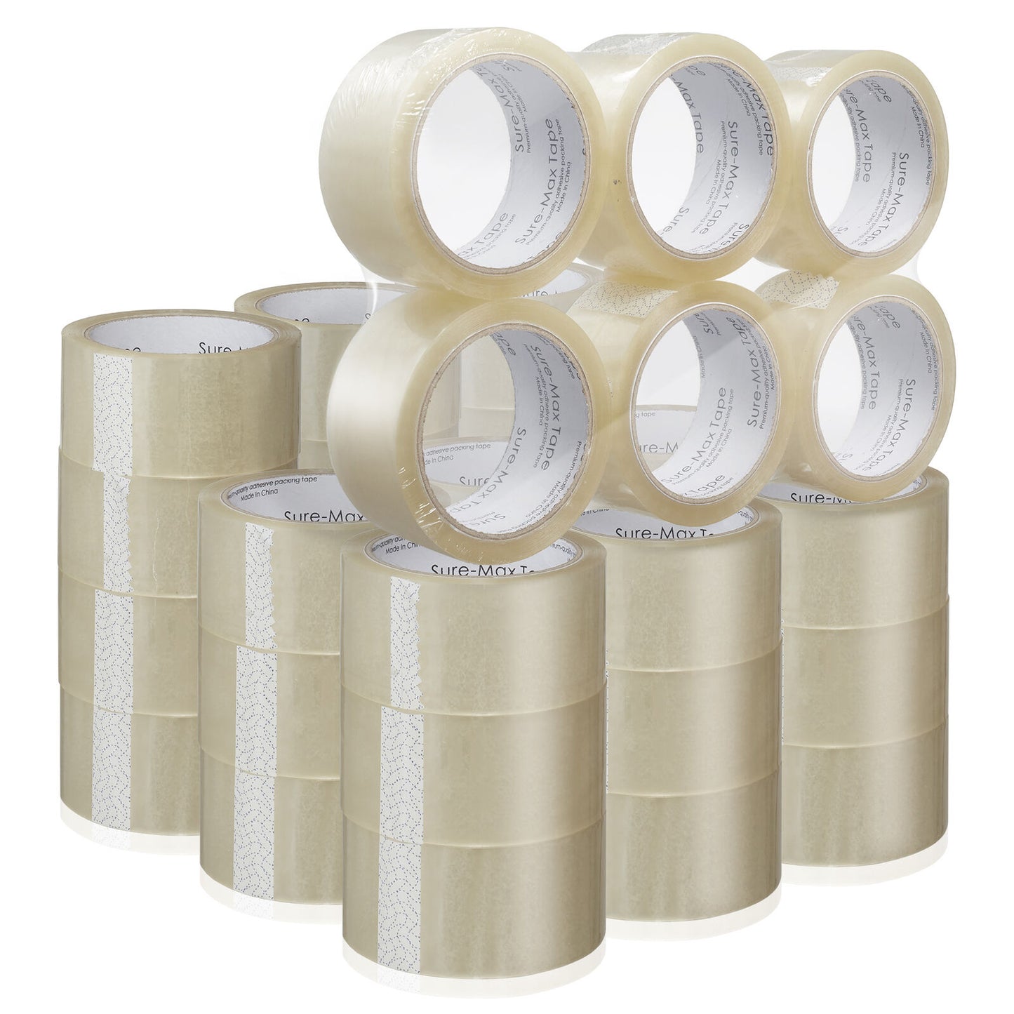 36 Rolls Carton Sealing Clear Packing Tape Box Shipping - 2 mil 2" x 55 Yards