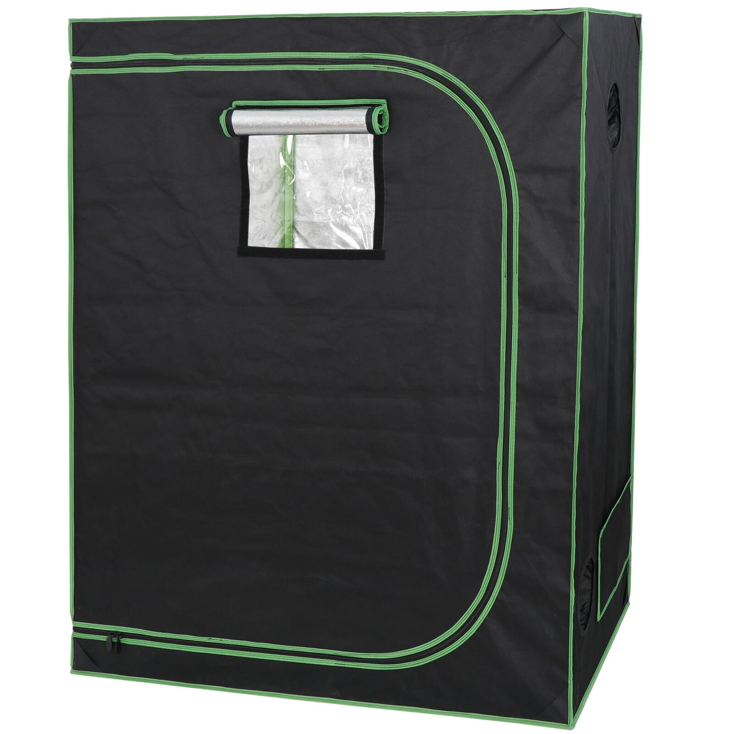 48"x24"x60" Hydroponic Grow Tent with Observation Window Floor Tray for Plant