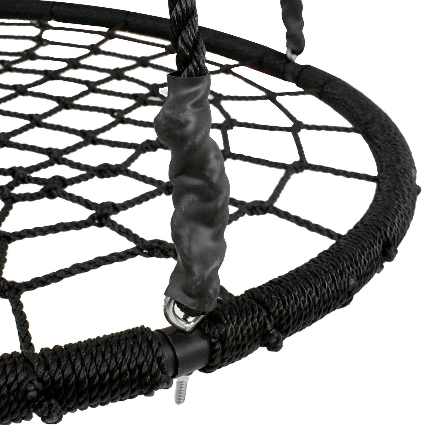 48" Spider Web Swing Set Large Platform Net Adjustable Hanging Ropes for Kids