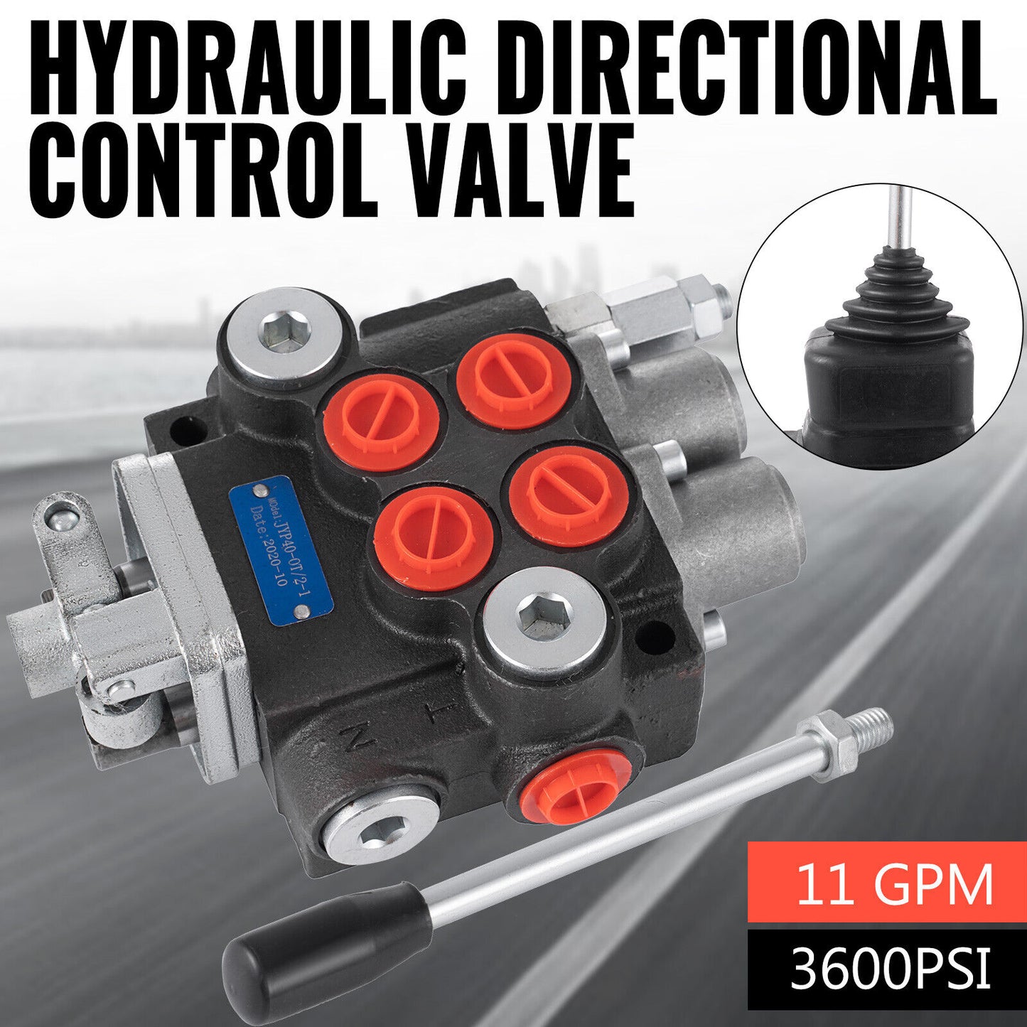 2 Spool 11 GPM Hydraulic Directional Control Valve Tractor Loader w/ Joystick