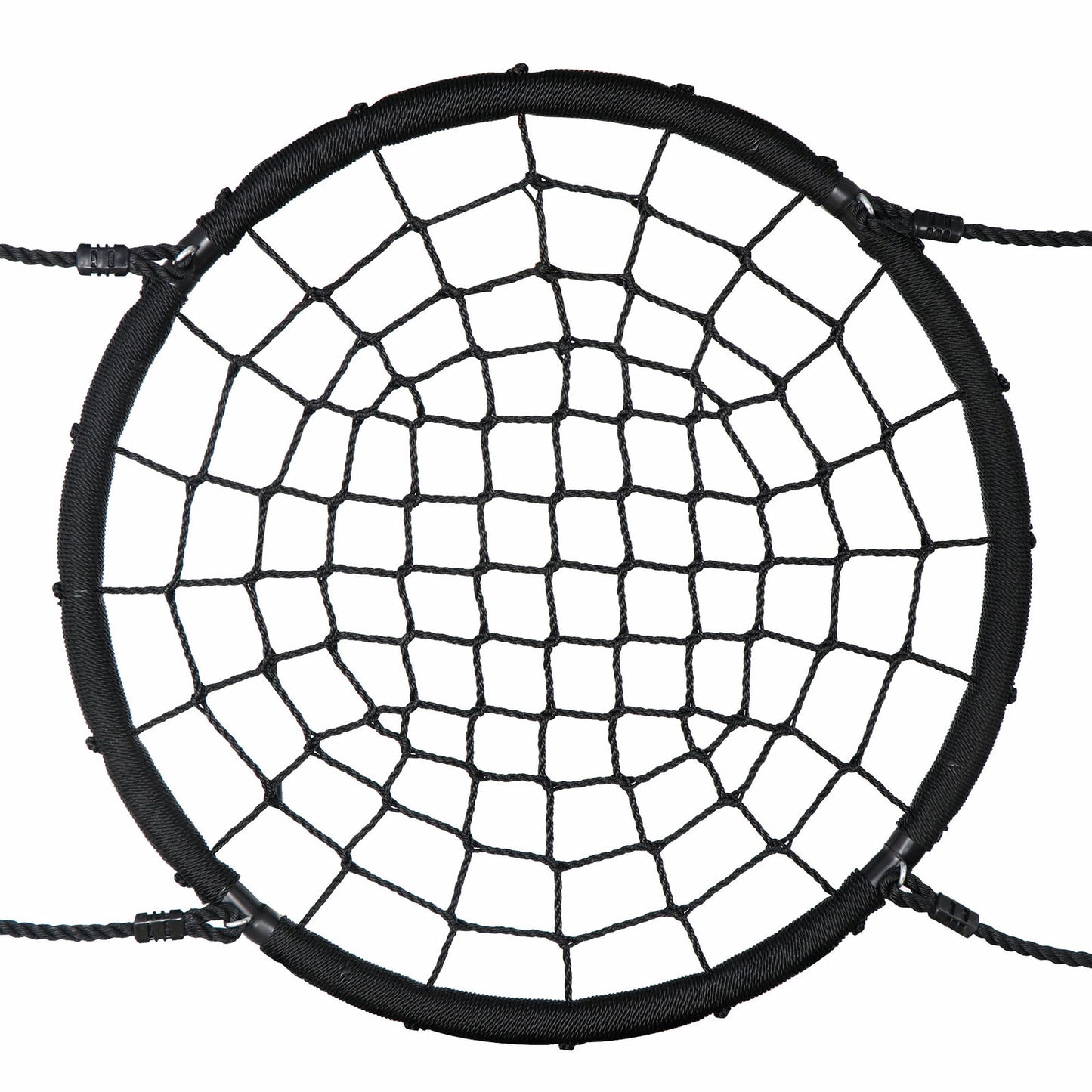 48'' Spider Web Tree Swing Net For Kids Adjustable Height Max Weight 600Lbs