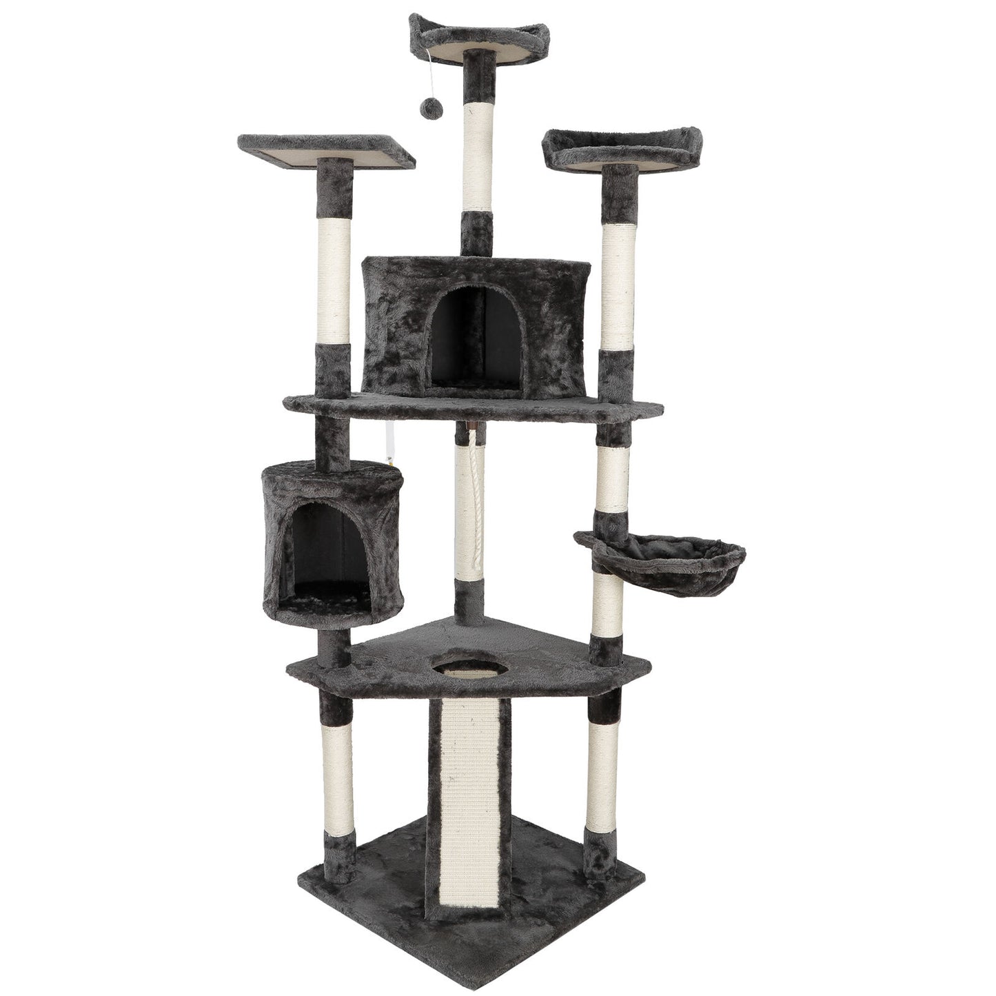 79" Cat Tree Activity Tower Pet Kitty Furniture with Scratching Posts Ladders