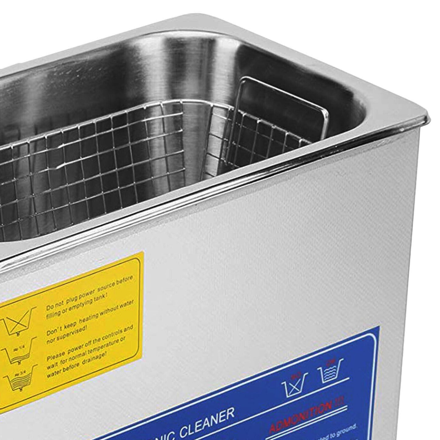 New 6L Ultrasonic Cleaner Stainless Steel Industry Heated Heater w/Timer