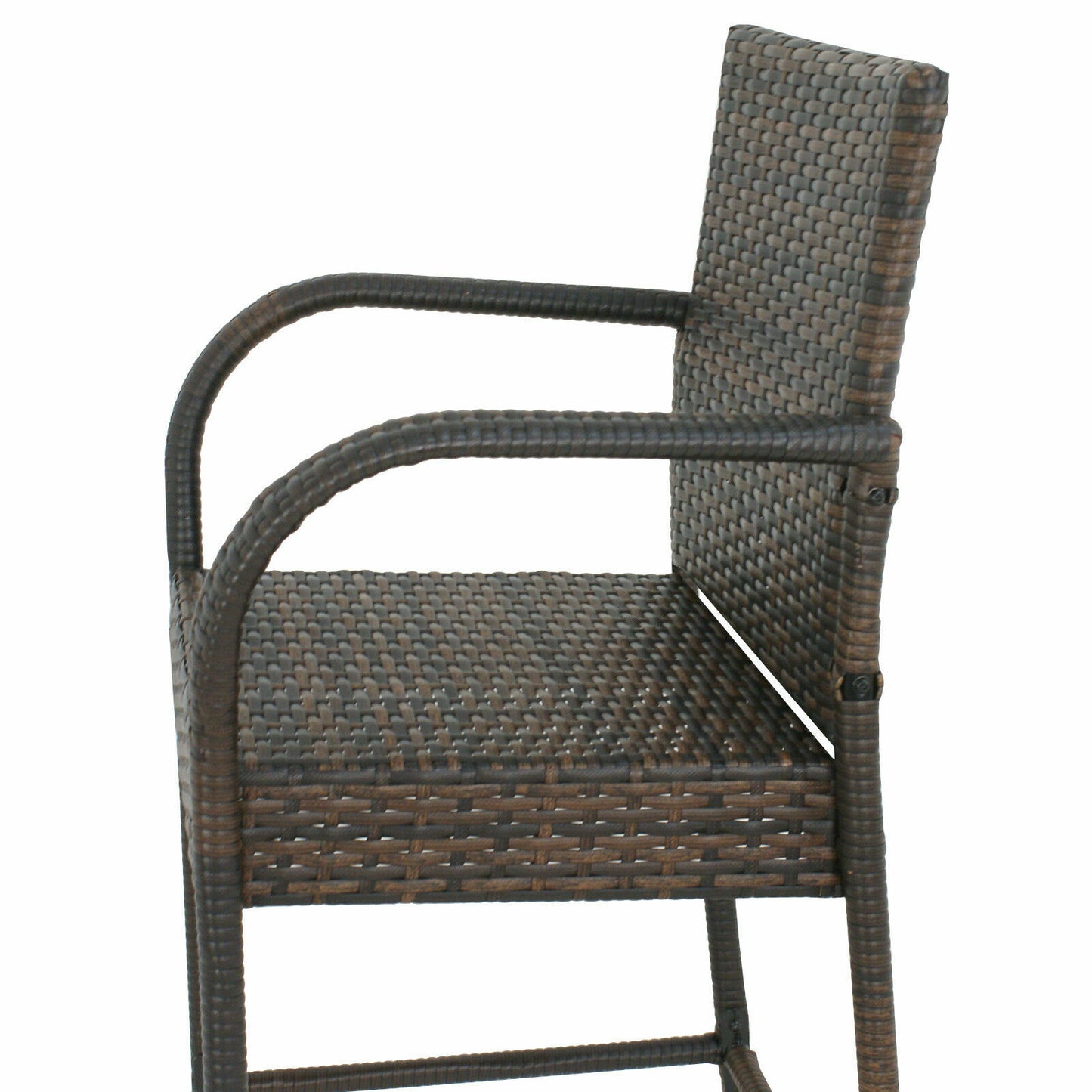 4 Pack Wicker Bar Stool Rattan Chair Patio Furniture Chair Outdoor Backyard