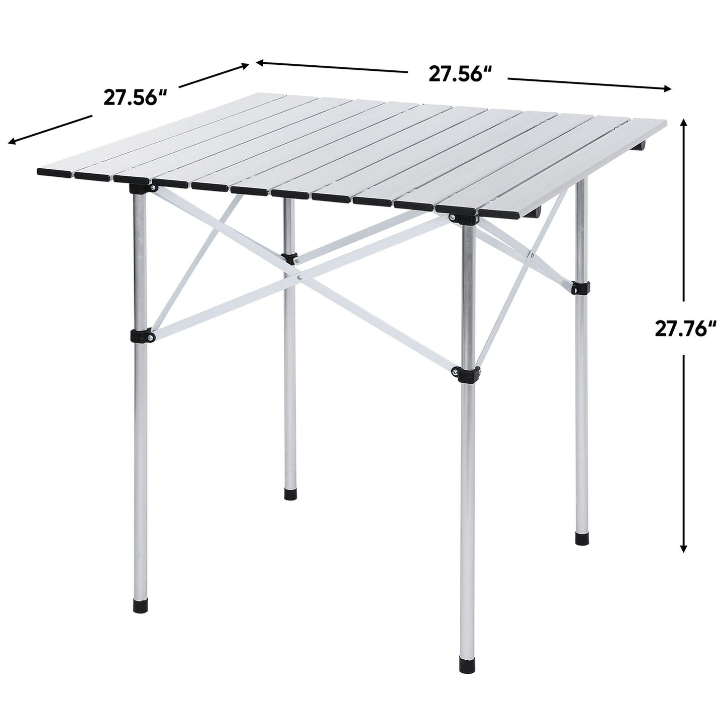 Portable Folding Aluminum Roll Up Table Outdoor Camping Table Picnic Outdoor
