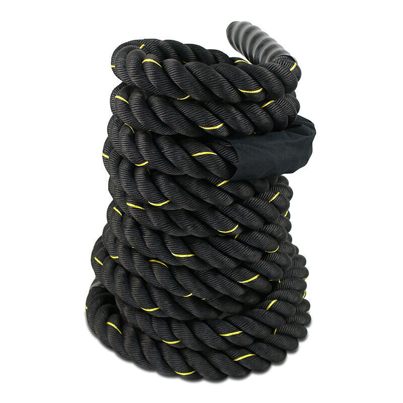 1.5"Width Poly Dacron 50ft Battle Rope Workout StrengthTraining Fitness Exercise