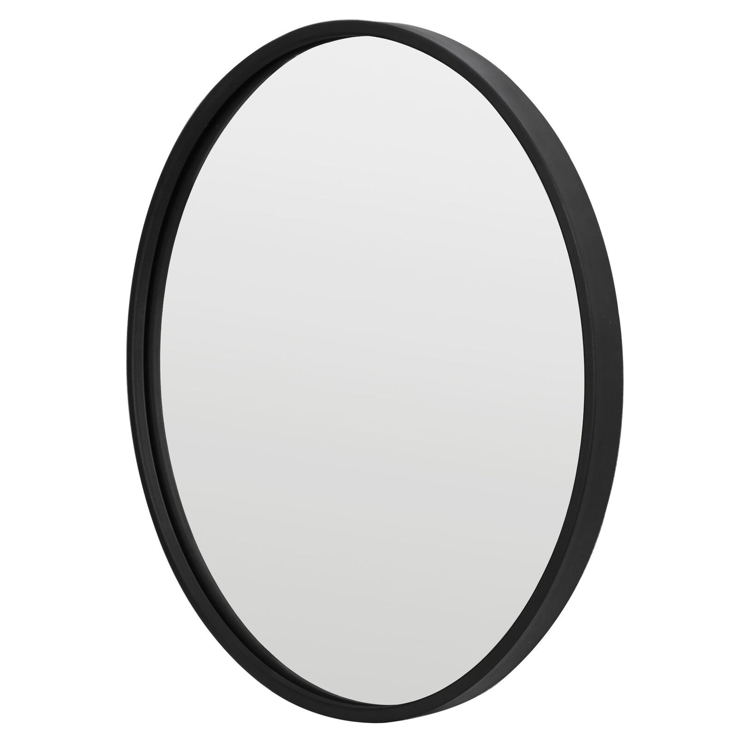 18〞Metal Frame Round Mirror Bathroom Bedroom Livingroom Decorative Black