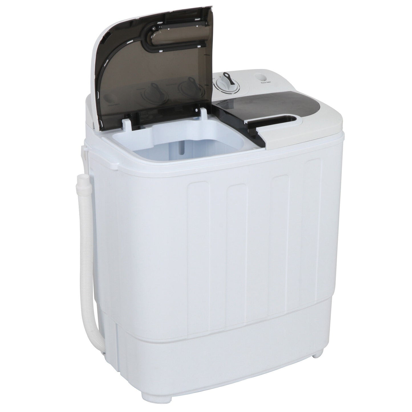 Portable Mini Wash Machine Compact Twin Tub 13lbs Top Load Washer Spin Dryer
