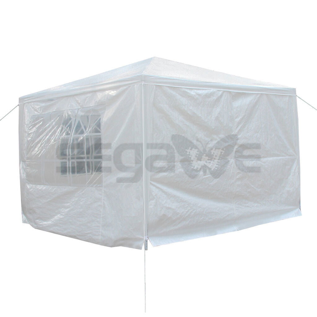 2X 10'x10' 4 Walls Outdoor Canopy Party Tent Wedding Heavy Duty Gazebo Garden