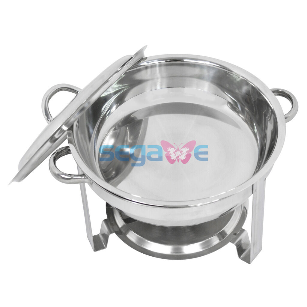 2 PACK CATERING STAINLESS STEEL CHAFER CHAFING DISH SETS 5 QT PARTY PACK
