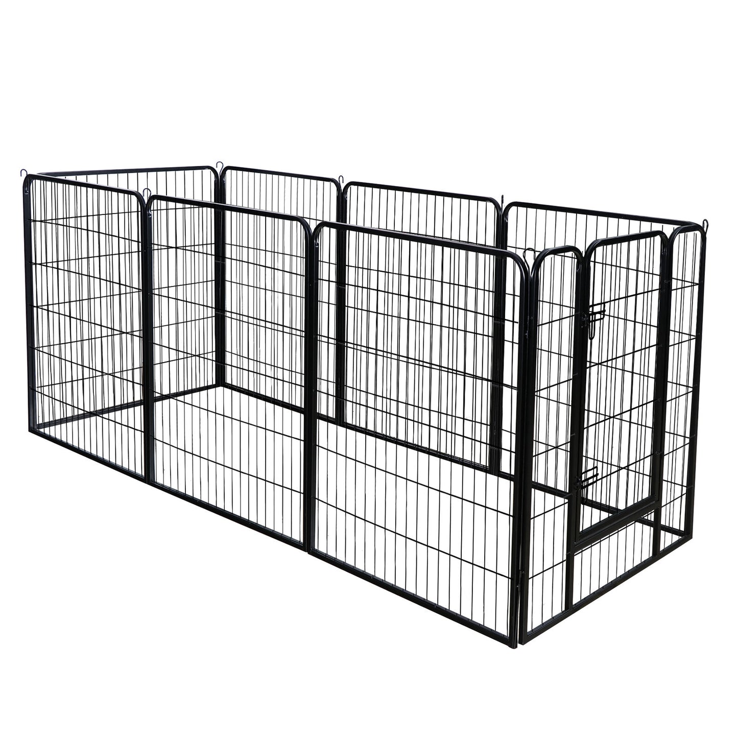 2X 39" Tall Foldable 8 Panels Metal Pet Dog Puppy Cat Exercise Fence Barrier