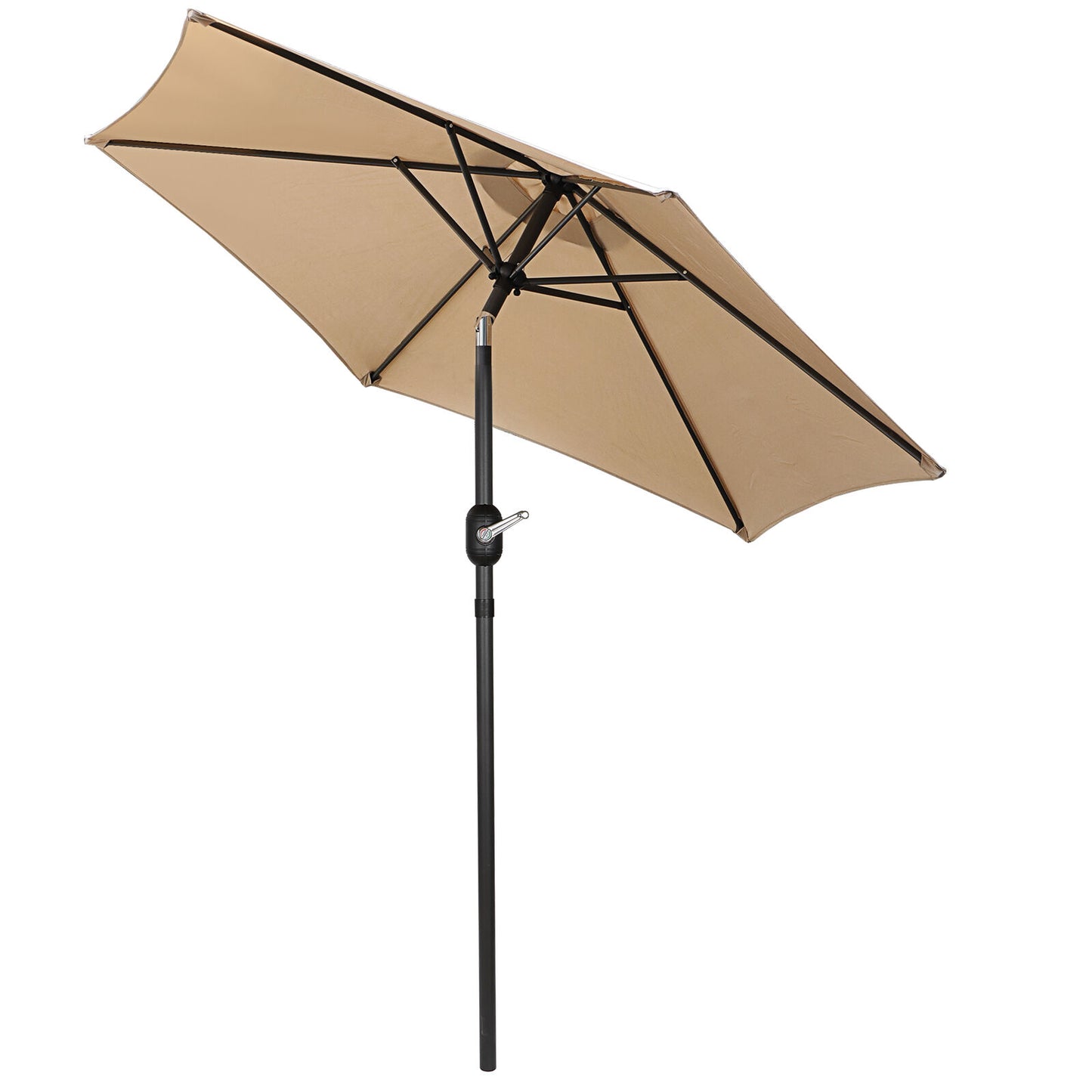7.5 FT  Patio Umbrella Umbrella 6 Ribs with Tilt and Crank Outdoor Patio
