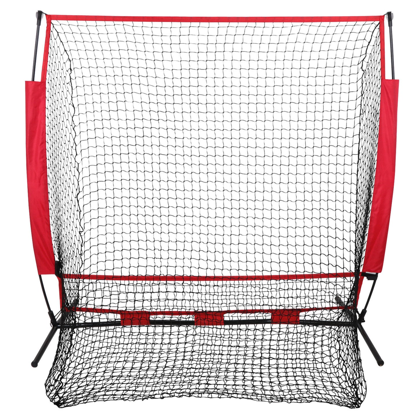 5'×5' Baseball Practice Net Batting Tee Softball Training Hitting W/Bag Ez Setup