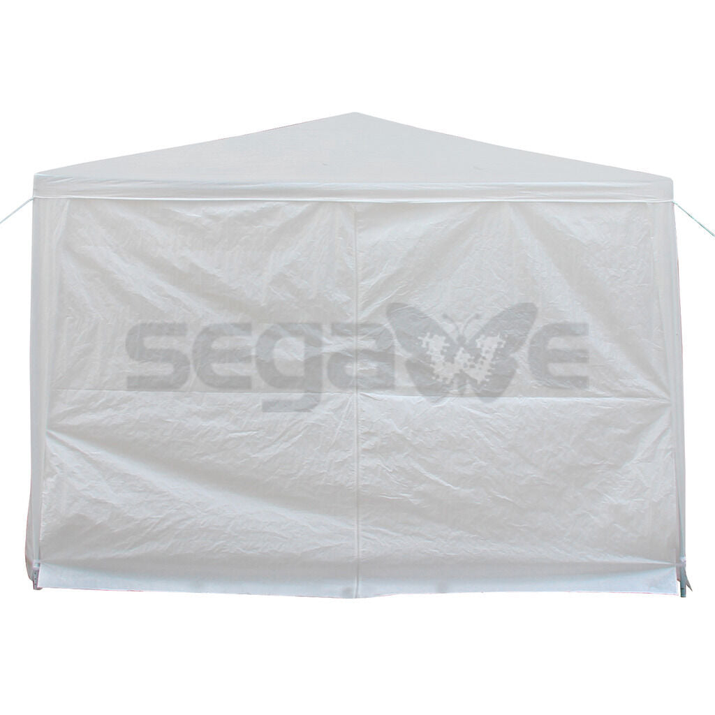 10' x 10' Party Tent Wedding Canopy w/4 Side Walls Gazebo Pavilion White Outdoor