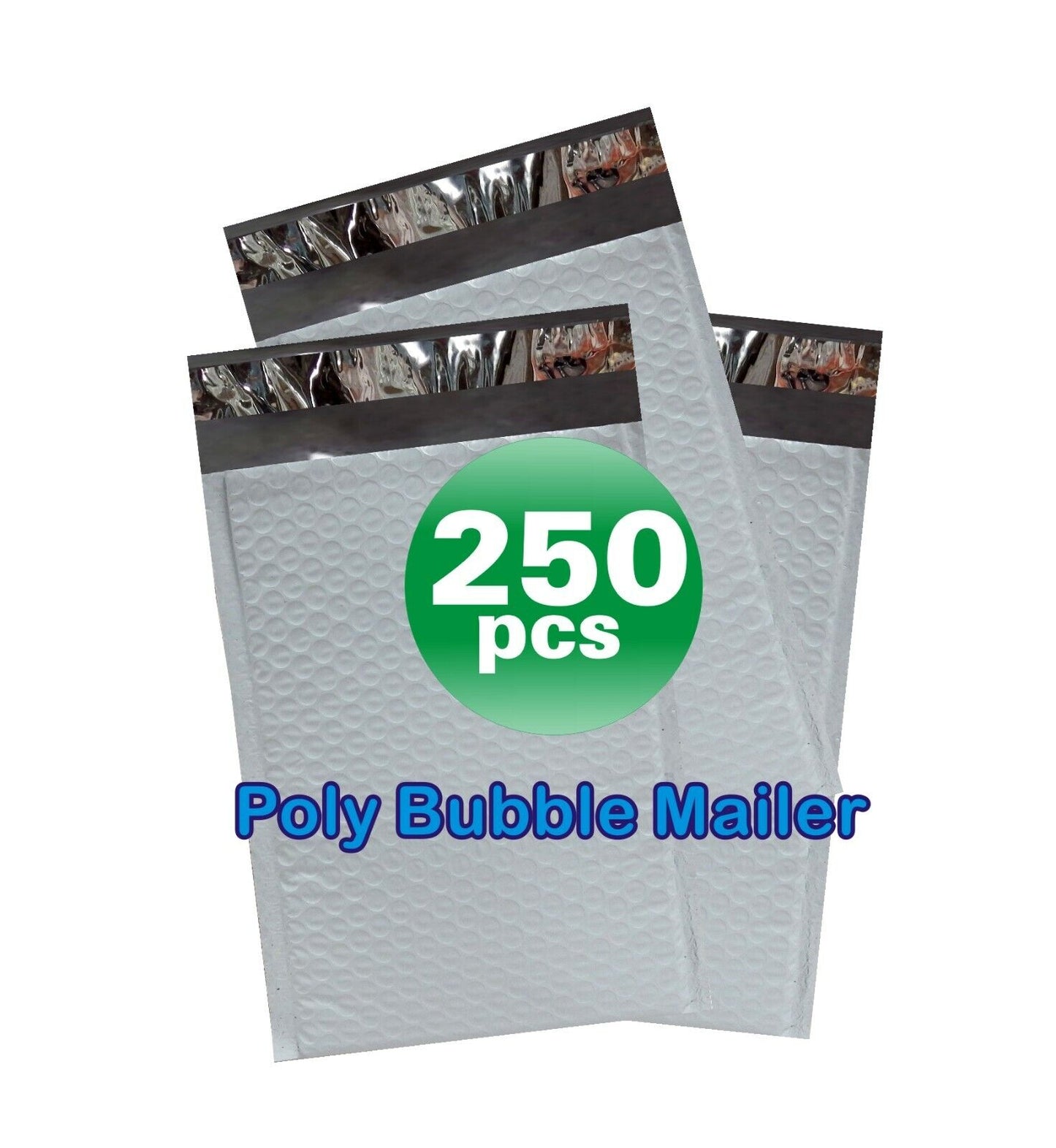 PolycyberUSA  250 pcs #00 Poly Bubble Envelopes Mailers  (Inner 5x9)