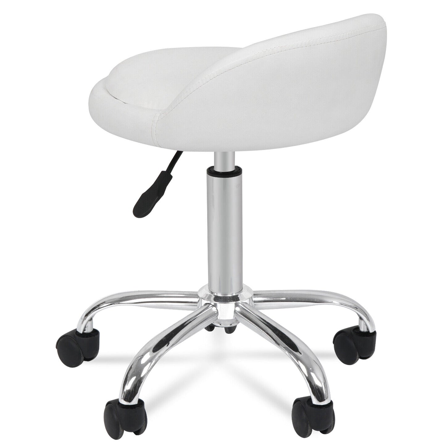 Adjustable Salon Stool Hydraulic Saddle Rolling Chair Tattoo Facial Massage Spa