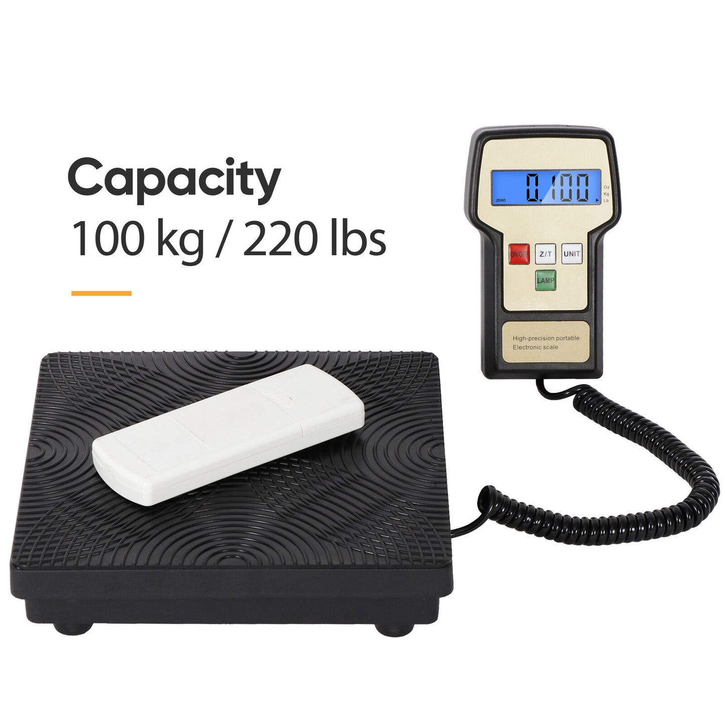 220 lbs Electronic Refrigerant Scale Charging Digital Weight with Case A/C HVAC