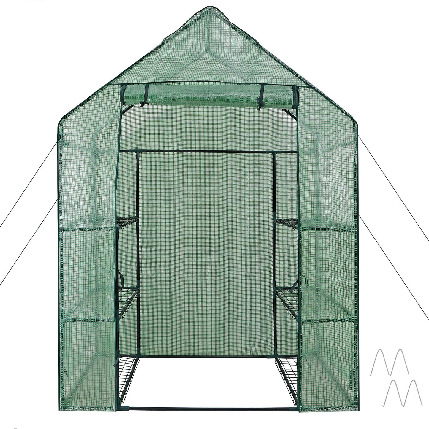 6 Shelves 3 Tiers Greenhouse Portable Mini Walk In Outdoor MINI Planter House